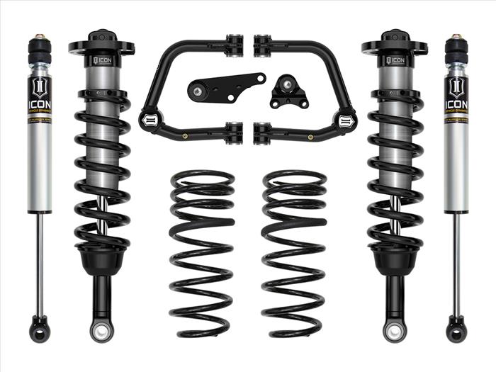 ICON 2024 Toyota Tacoma 1.25-3" Lift, Stage 2 Suspension System, Tubular, Triple Rate Rear Springs